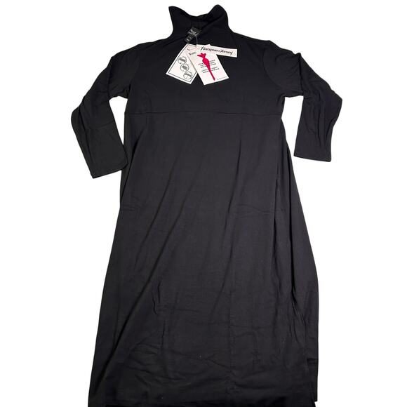 NWT Women with Control LBD Womens XLP Finespun Jersey Tummy Control Midi Dress - Picture 2 of 7